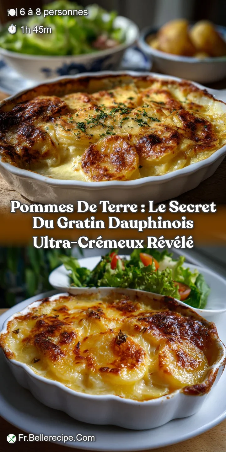 Pommes de terre : Le Secret du Gratin Dauphinois Ultra-Cr&eacute;meux R&eacute;v&eacute;l&eacute;