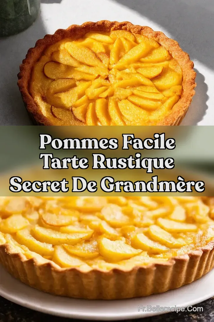 Pommes Facile Tarte Rustique Secret de GrandM&egrave;re