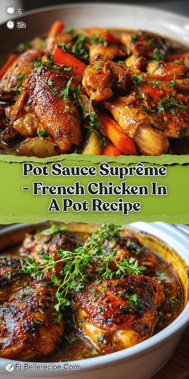 Close-up reveals the thick, glossy texture of the pot sauce, flecked with vibrant herbs and tender morsels of meat; steam ...