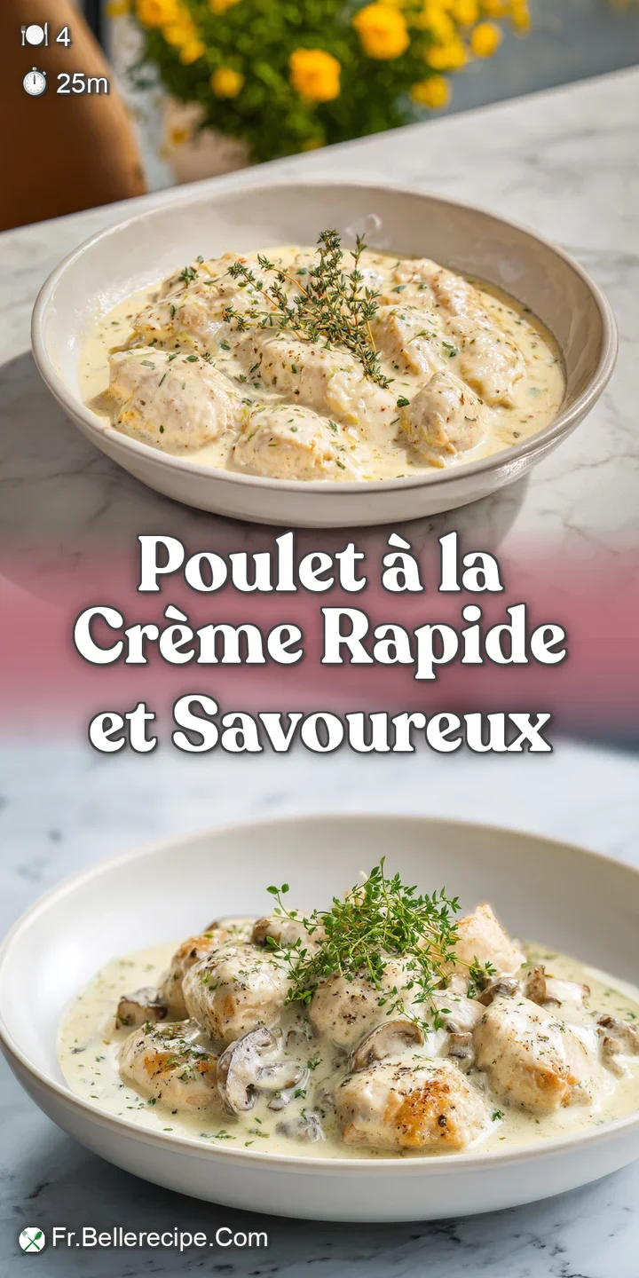 Close-up showcasing the creamy texture of this chicken dish, glistening with savory sauce and flecks of fresh herbs.