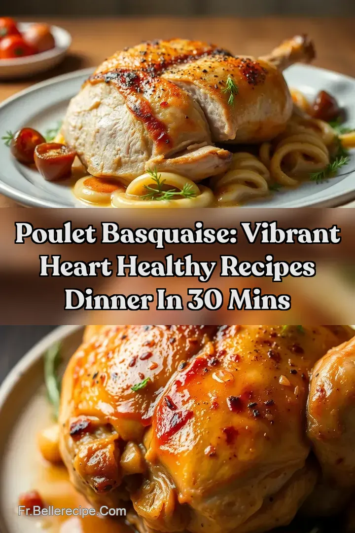 Poulet Basquaise: Vibrant Heart Healthy Recipes Dinner in 30 Mins