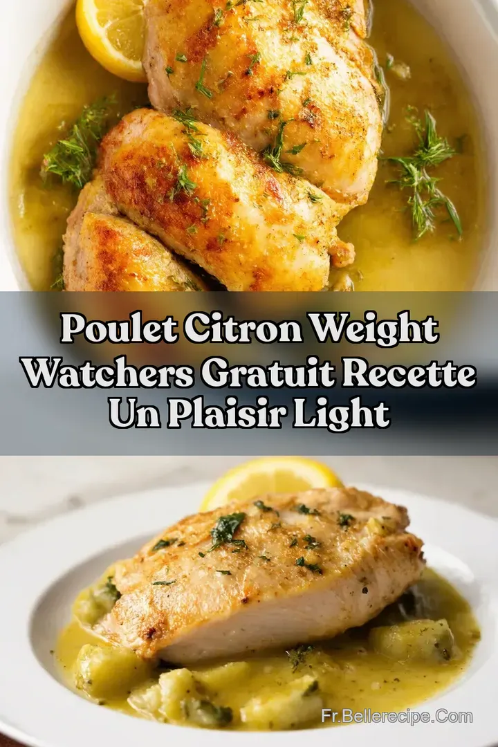 Poulet Citron Weight Watchers Gratuit Recette Un Plaisir Light