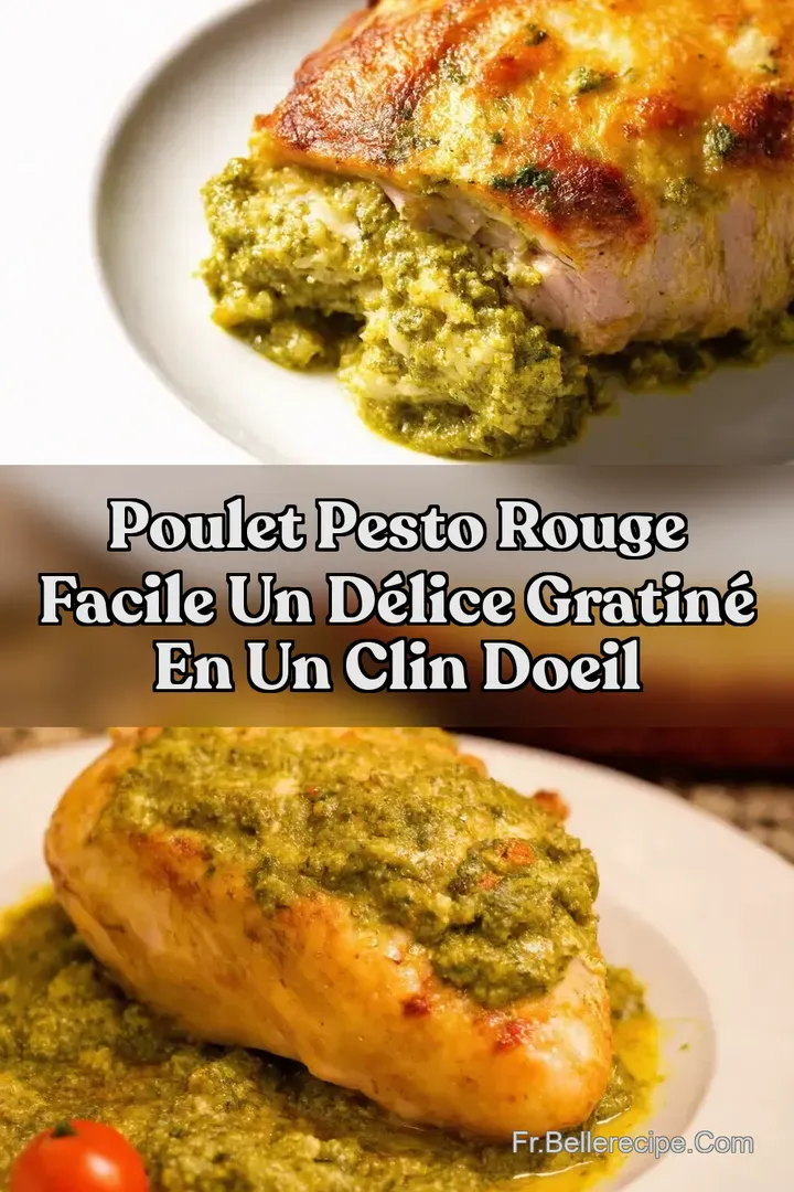 Poulet Pesto Rouge Facile Un D&eacute;lice Gratin&eacute; en un Clin dOeil