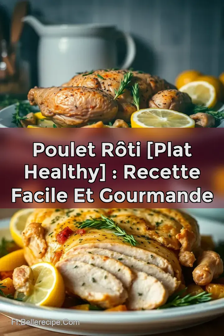 Poulet R&ocirc;ti [Plat Healthy] : Recette Facile et Gourmande