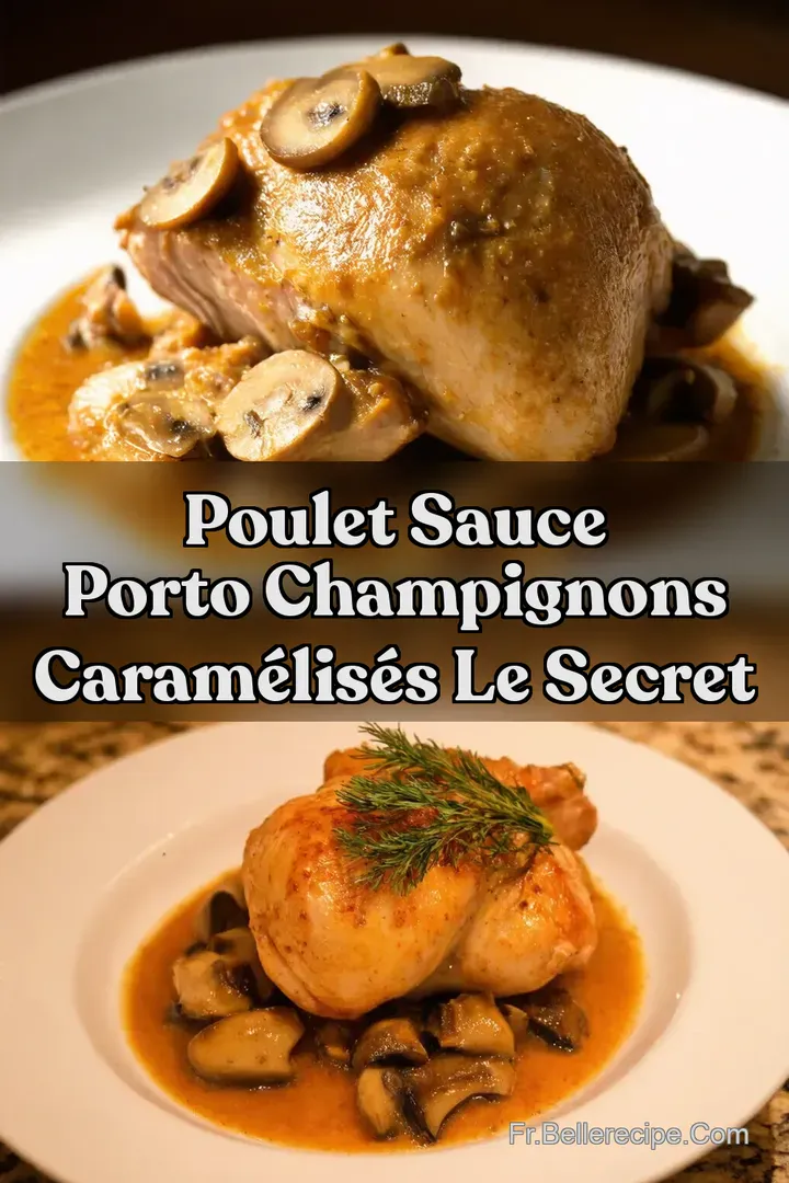 Poulet Sauce Porto Champignons Caram&eacute;lis&eacute;s Le Secret