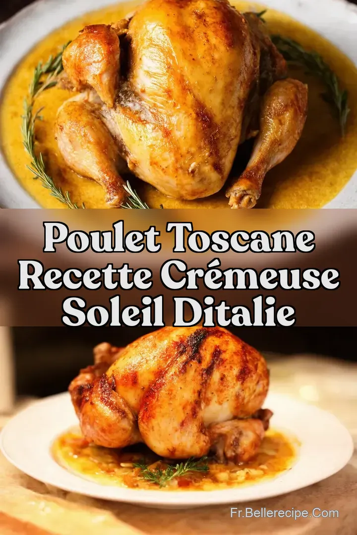 Poulet Toscane Recette cr&eacute;meuse soleil dItalie