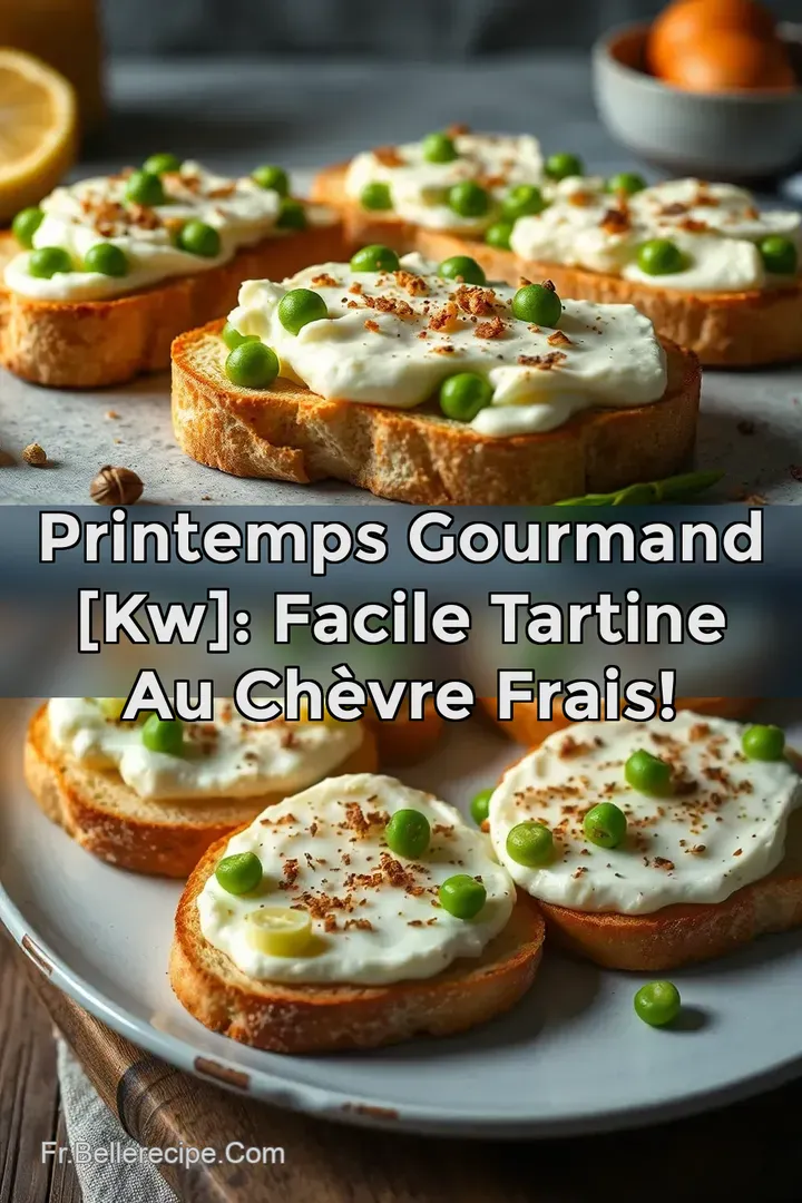 Printemps Gourmand [kw]: Facile Tartine au Ch&egrave;vre Frais!