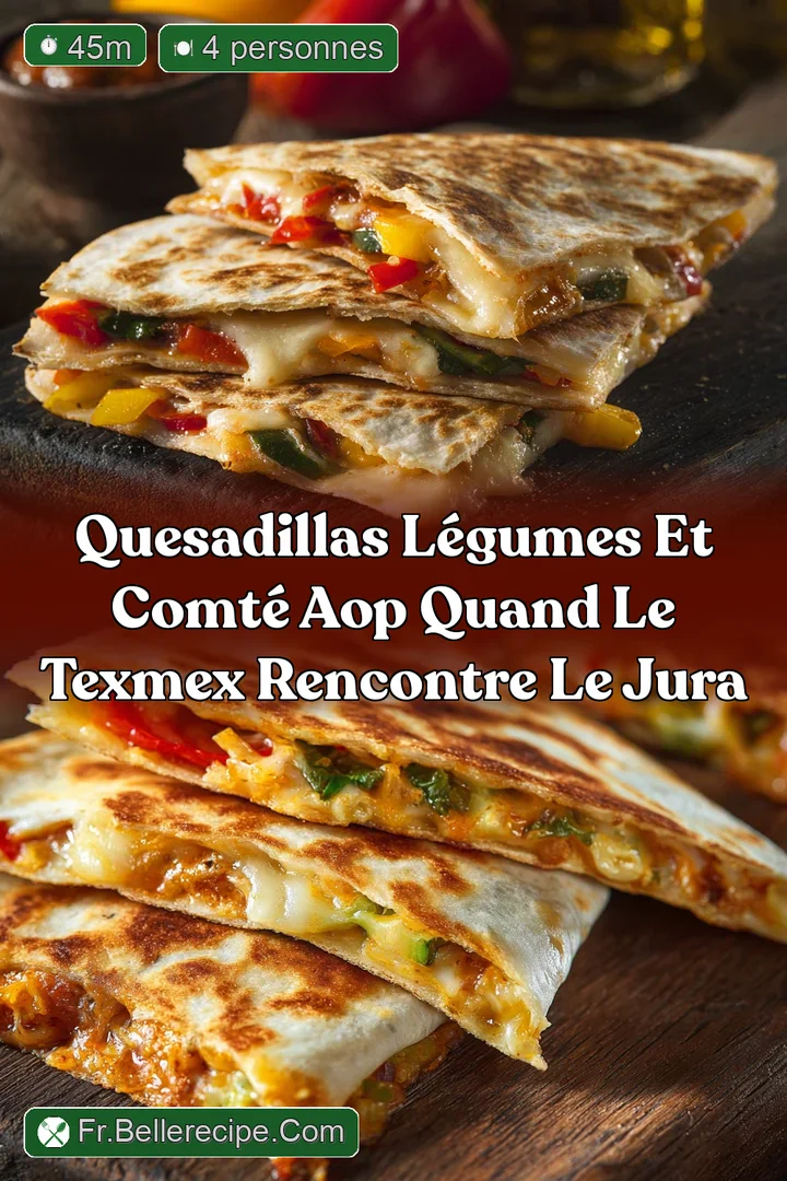 Quesadillas L&eacute;gumes et Comt&eacute; AOP quand le TexMex rencontre le Jura