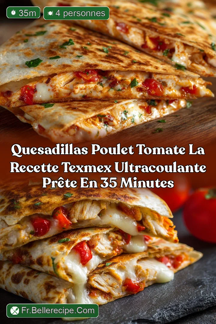 Quesadillas poulet tomate La recette TexMex ultracoulante pr&ecirc;te en 35 minutes