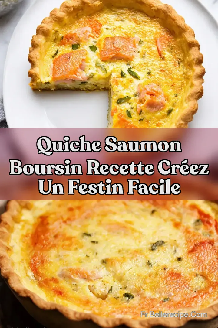 Quiche Saumon Boursin Recette Cr&eacute;ez un Festin Facile