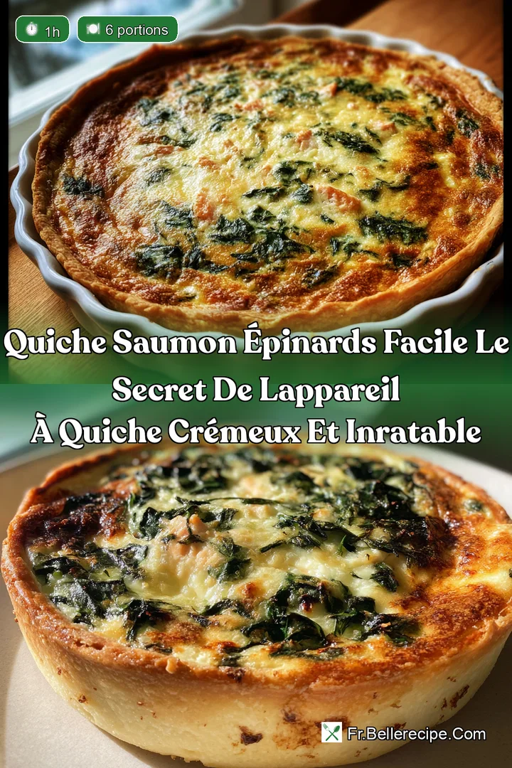 Quiche Saumon &Eacute;pinards Facile Le Secret de lAppareil &agrave; Quiche Cr&eacute;meux et Inratable