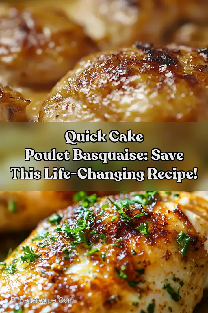 Quick Cake Poulet Basquaise: Save This Life-Changing Recipe!