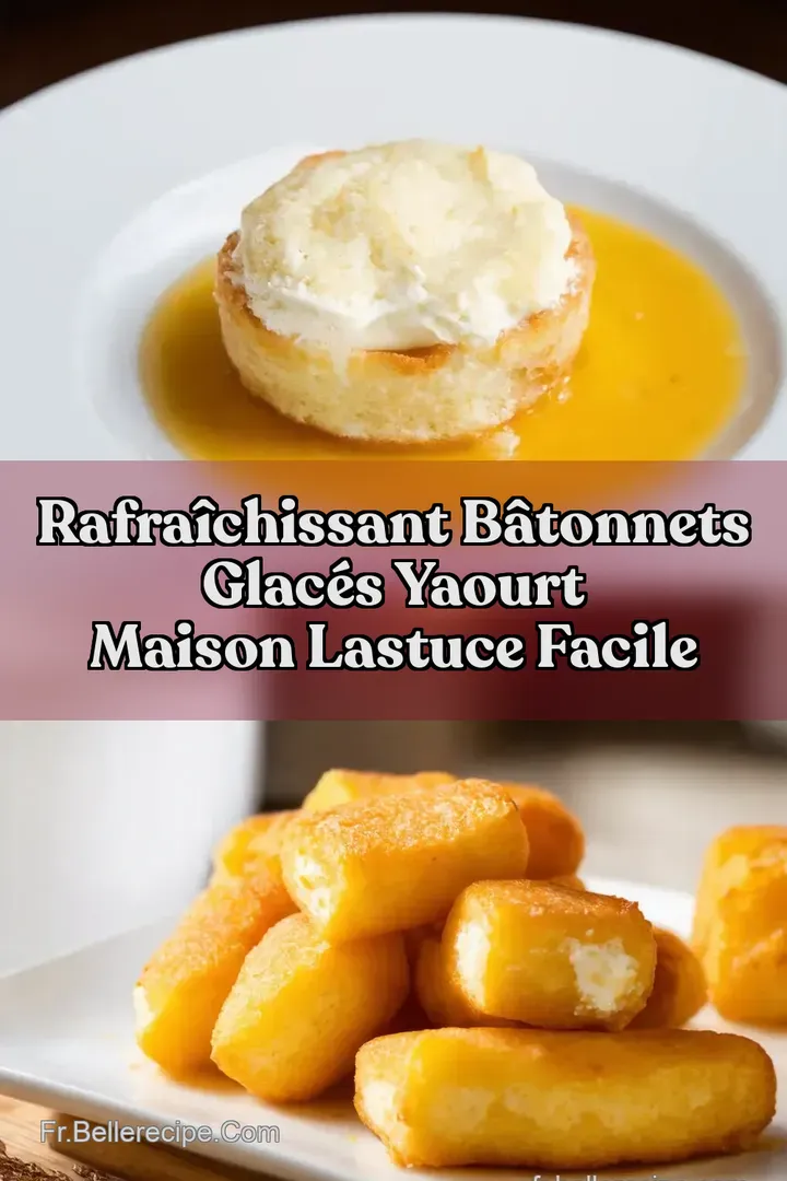 Rafra&icirc;chissant B&acirc;tonnets Glac&eacute;s Yaourt Maison Lastuce facile