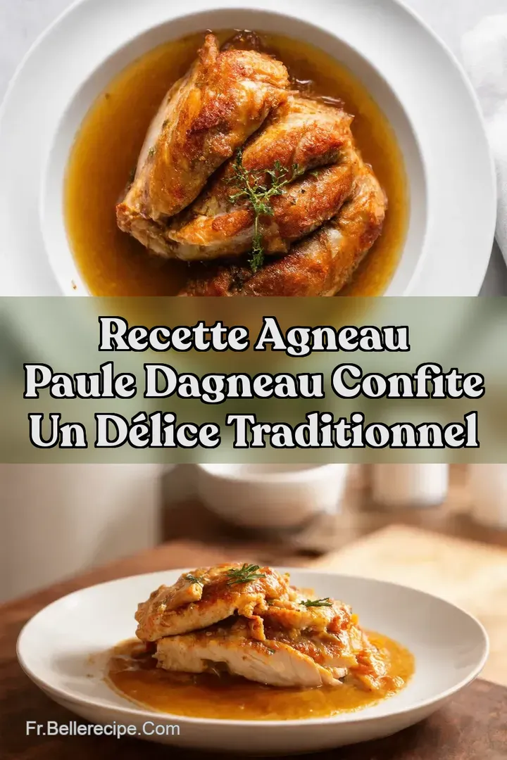Recette Agneau Paule dAgneau Confite Un D&eacute;lice Traditionnel