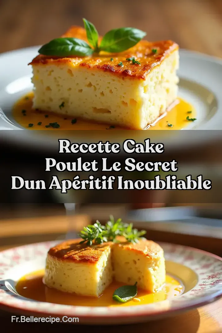 Recette Cake Poulet Le Secret dun Ap&eacute;ritif Inoubliable