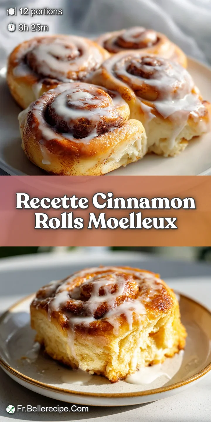 Close-up captures the soft, moist texture of a cinnamon roll with a sugary glaze and visible cinnamon swirl.