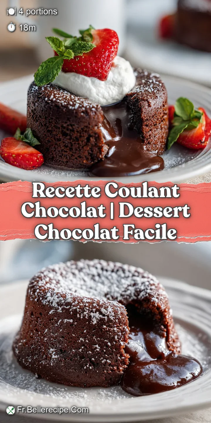 Close-up of a molten chocolate lava cake, its warm center spilling out onto a fork.