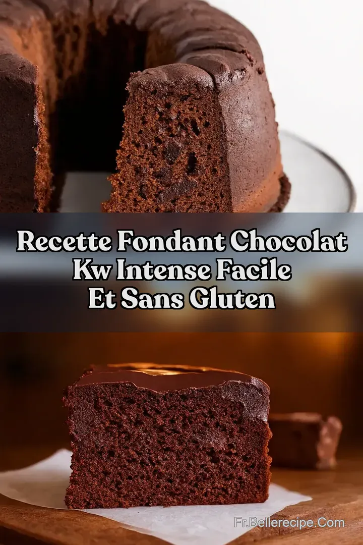 Recette Fondant Chocolat kw Intense Facile et Sans Gluten