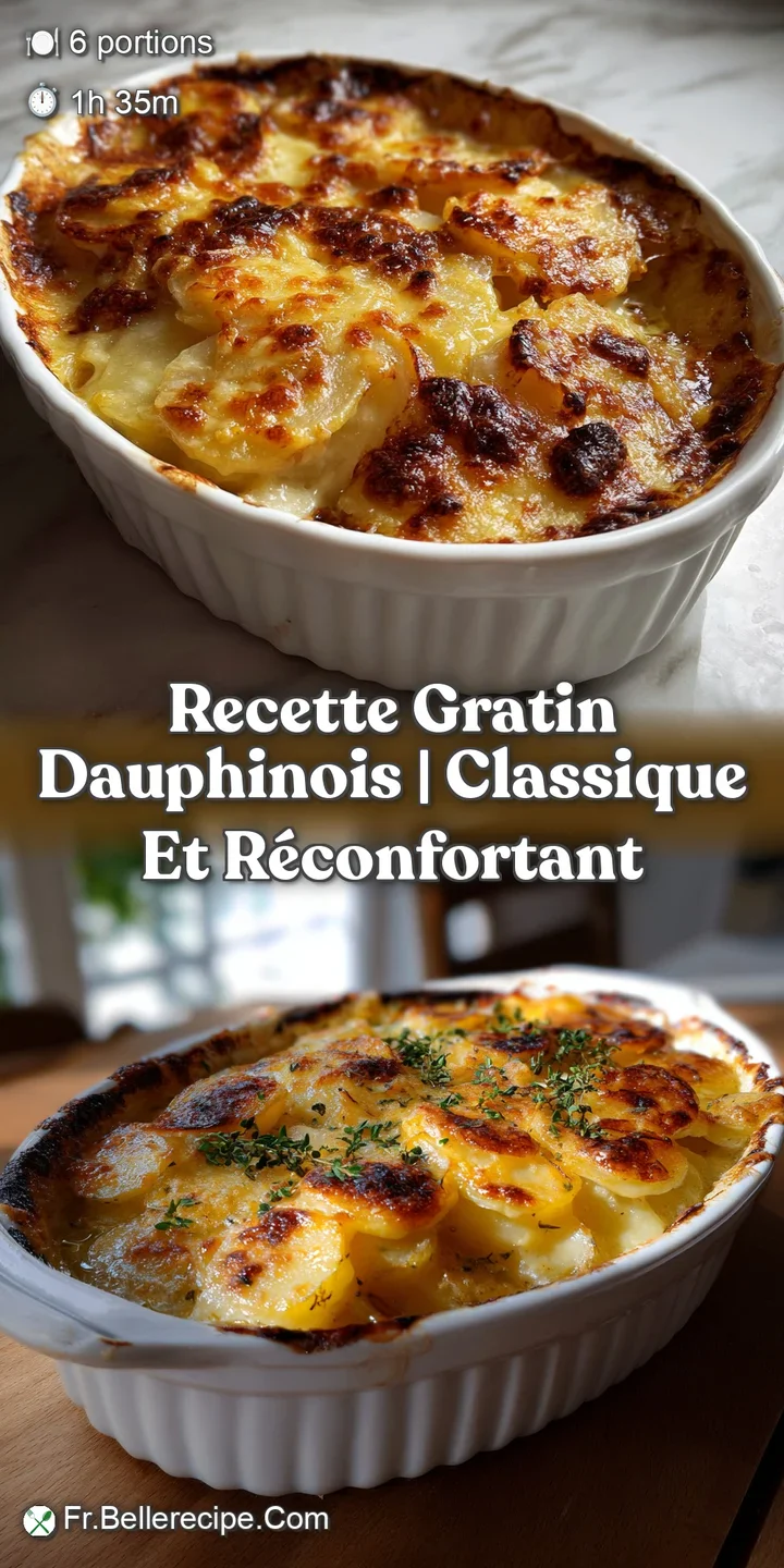 Close-up view of a velvety potato gratin, revealing the rich, creamy texture and the perfectly browned, bubbly surface.