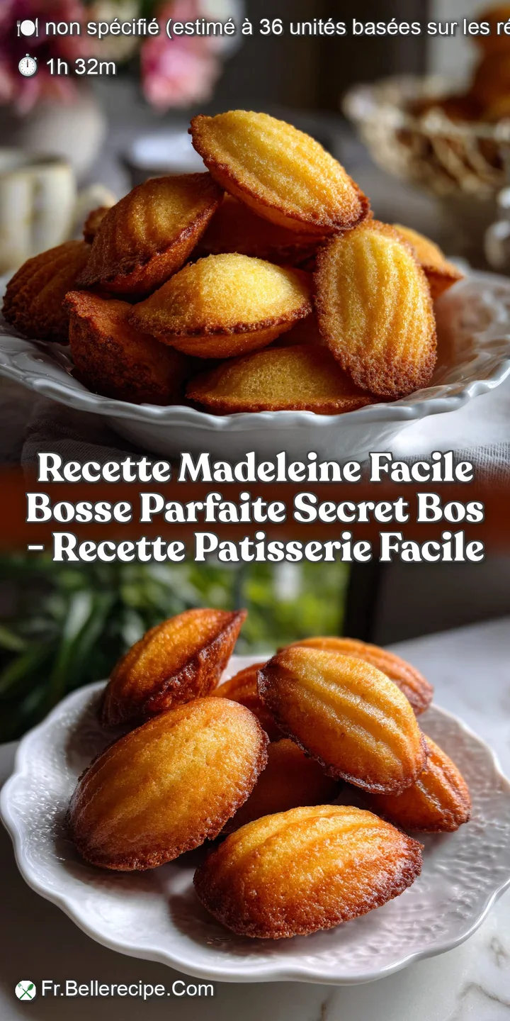 Recette Madeleine Facile Bosse Parfaite Secret Bos - Recette Patisserie Facile
