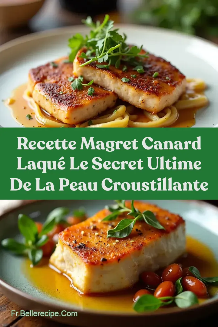 Recette Magret Canard Laqu&eacute; Le Secret Ultime de la Peau Croustillante
