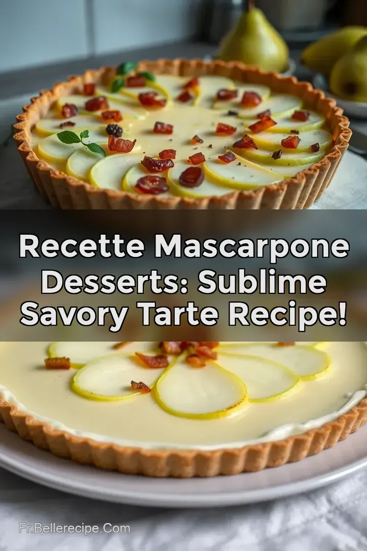 Recette Mascarpone Desserts: Sublime Savory Tarte Recipe!
