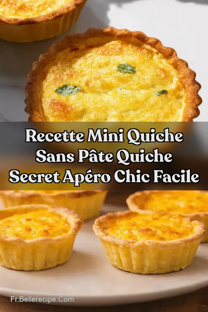 Recette Mini Quiche Sans P&acirc;te Quiche Secret Ap&eacute;ro Chic Facile