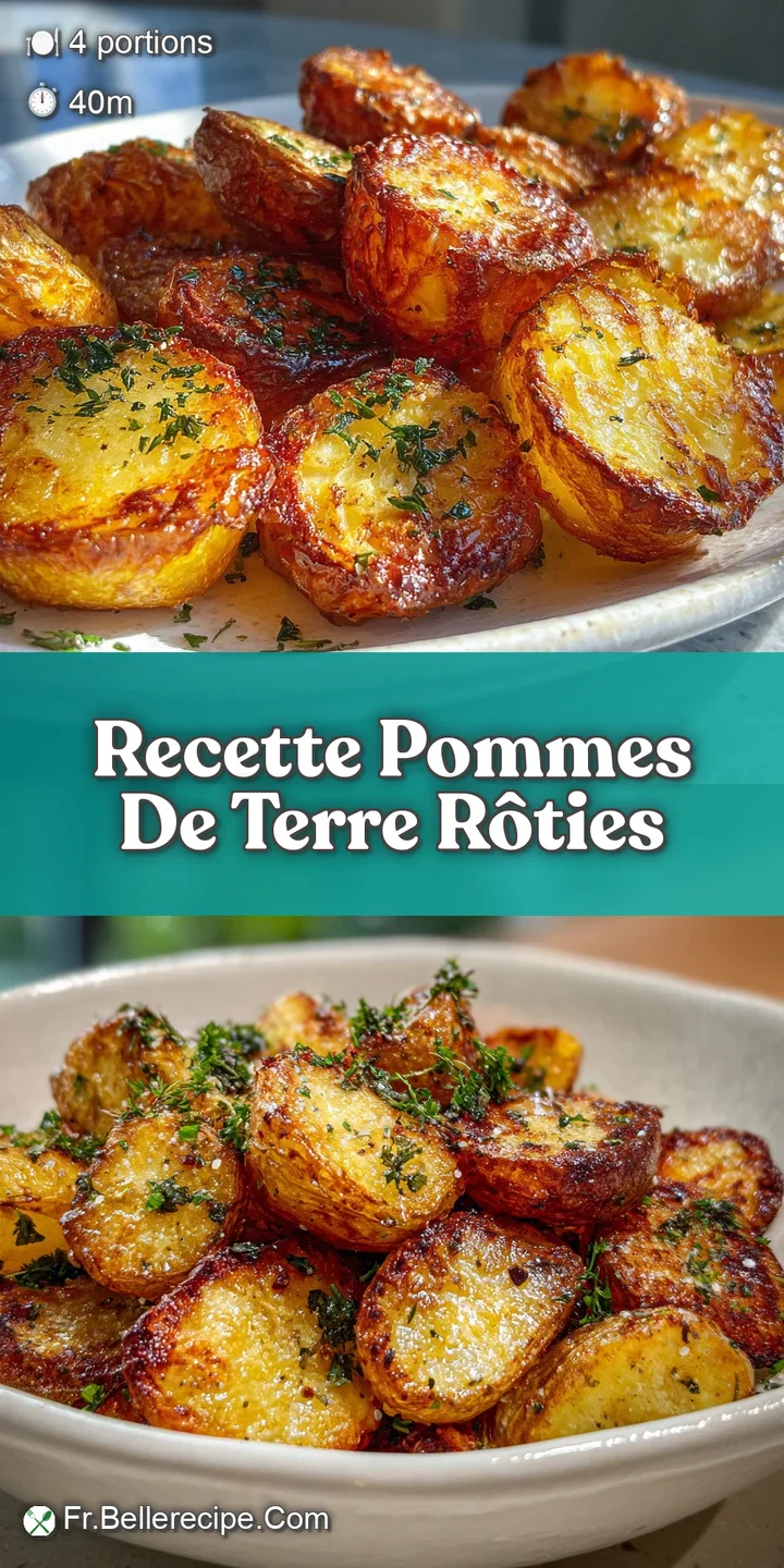 Close-up of crispy, golden-brown roasted potatoes showing the texture, steam rising, seasoned beautifully, evokes warmth a...