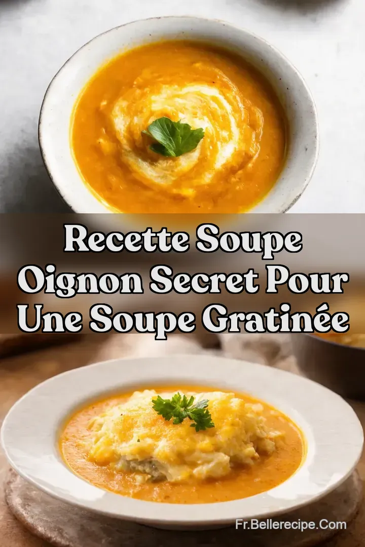 Recette soupe oignon Secret pour une soupe gratin&eacute;e
