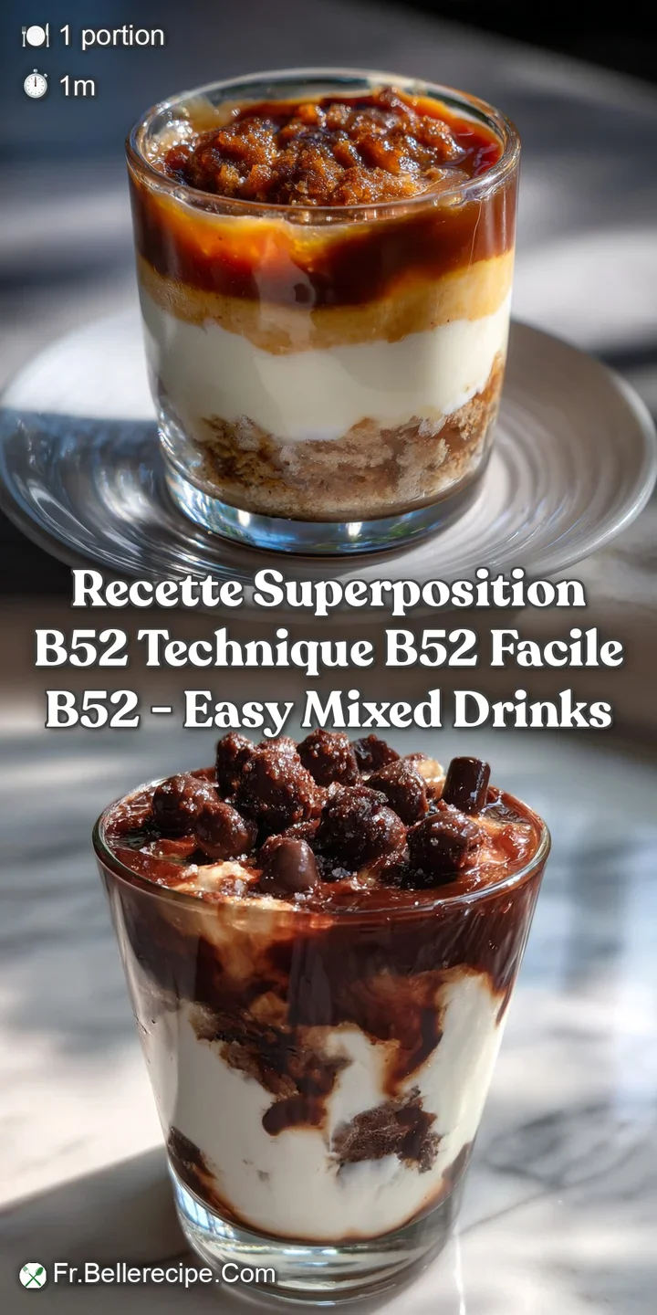 Recette Superposition B52 Technique B52 Facile B52 - Easy Mixed Drinks