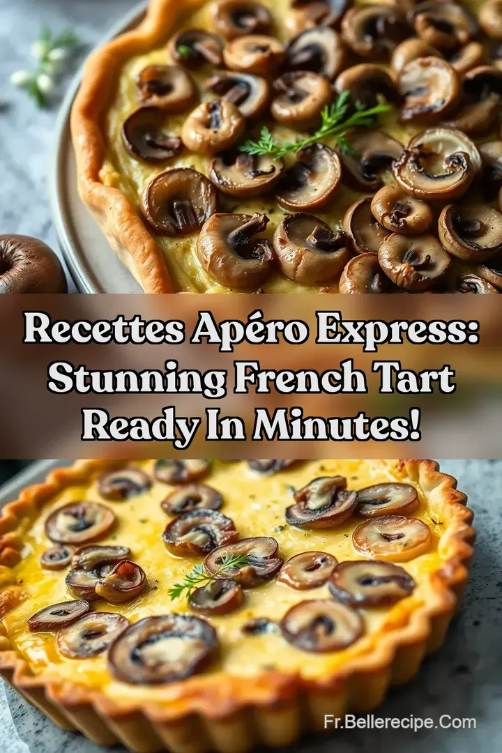 Recettes Ap&eacute;ro Express: Stunning French Tart Ready in Minutes!