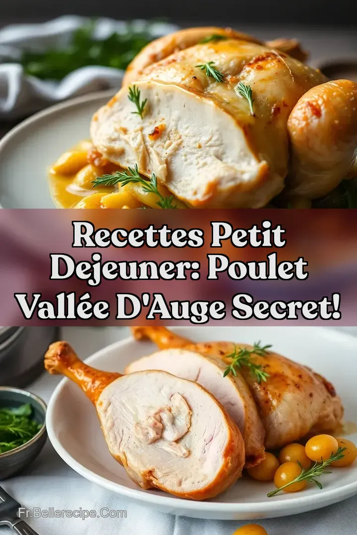 Recettes Petit Dejeuner: Poulet Vall&eacute;e d Auge Secret!