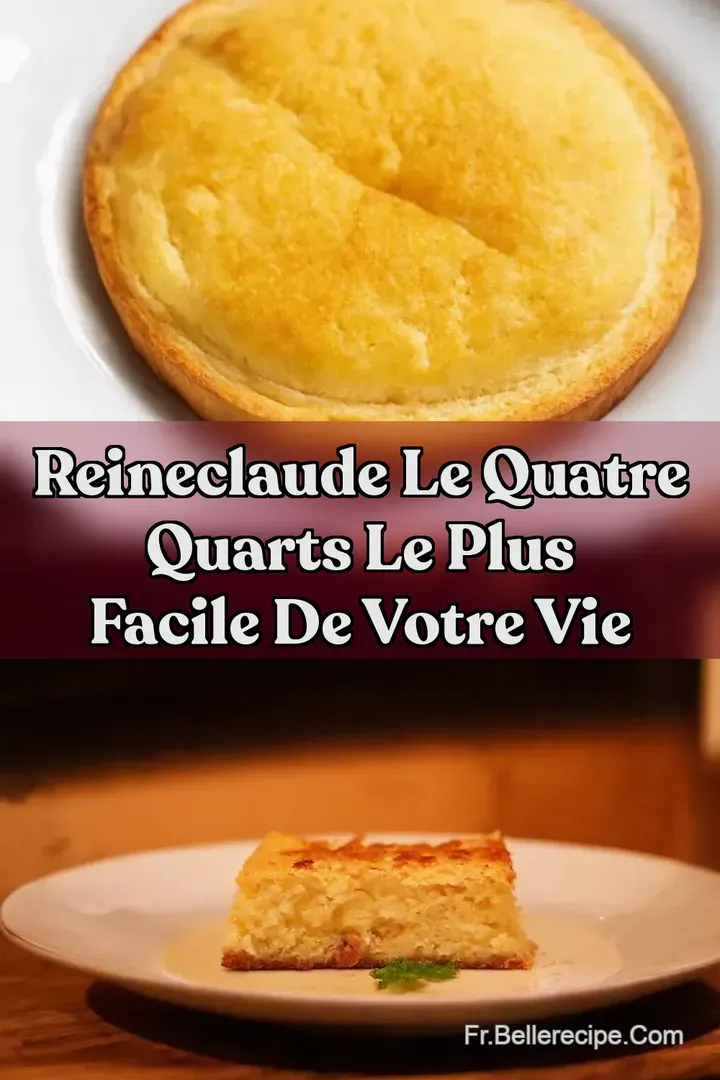 ReineClaude le Quatre quarts le plus facile de votre vie