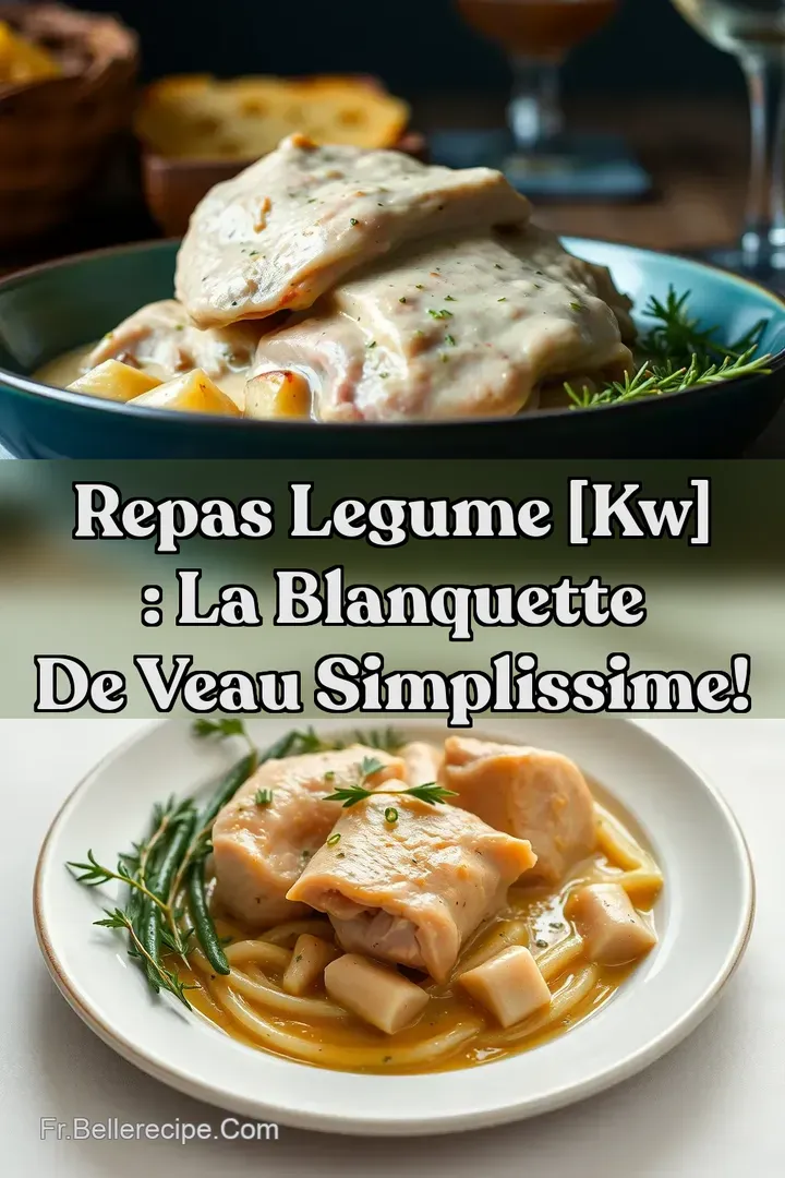Repas Legume [kw] : La Blanquette de Veau Simplissime!