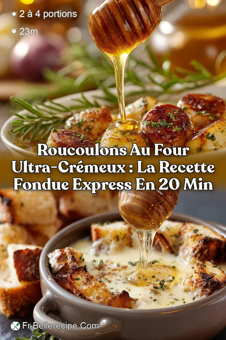 Roucoulons au four ultra-cr&eacute;meux : la recette Fondue Express en 20 min