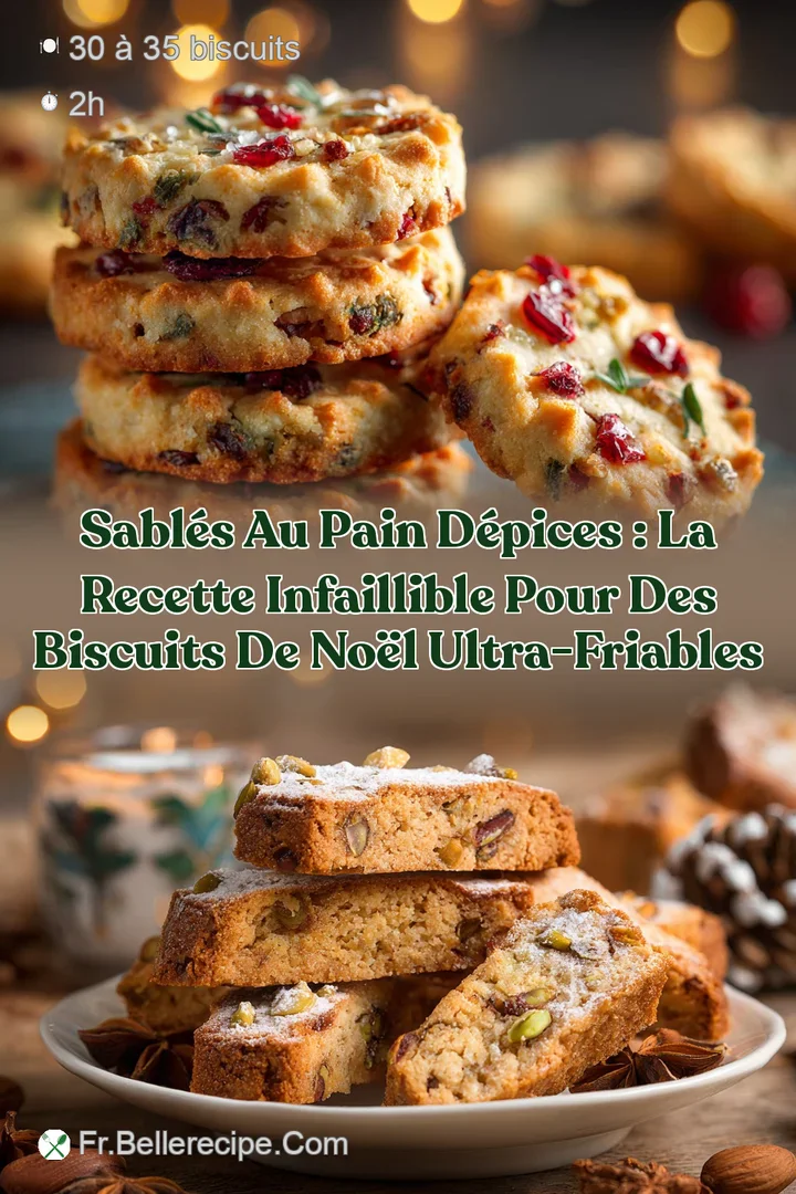 Sabl&eacute;s au pain d&eacute;pices : la recette infaillible pour des biscuits de No&euml;l ultra-friables