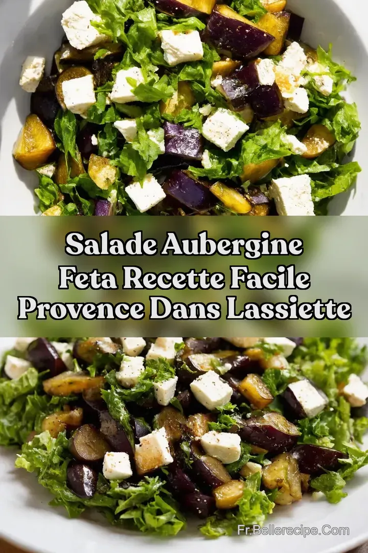 Salade Aubergine Feta Recette Facile Provence dans lassiette