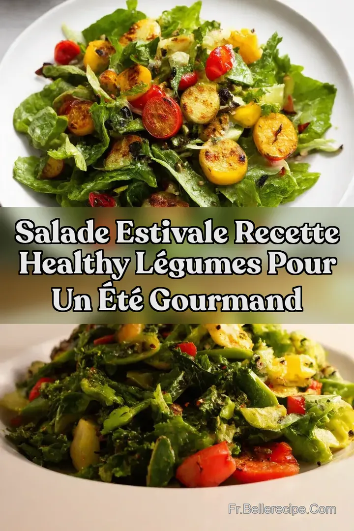 Salade estivale Recette healthy l&eacute;gumes pour un &eacute;t&eacute; gourmand