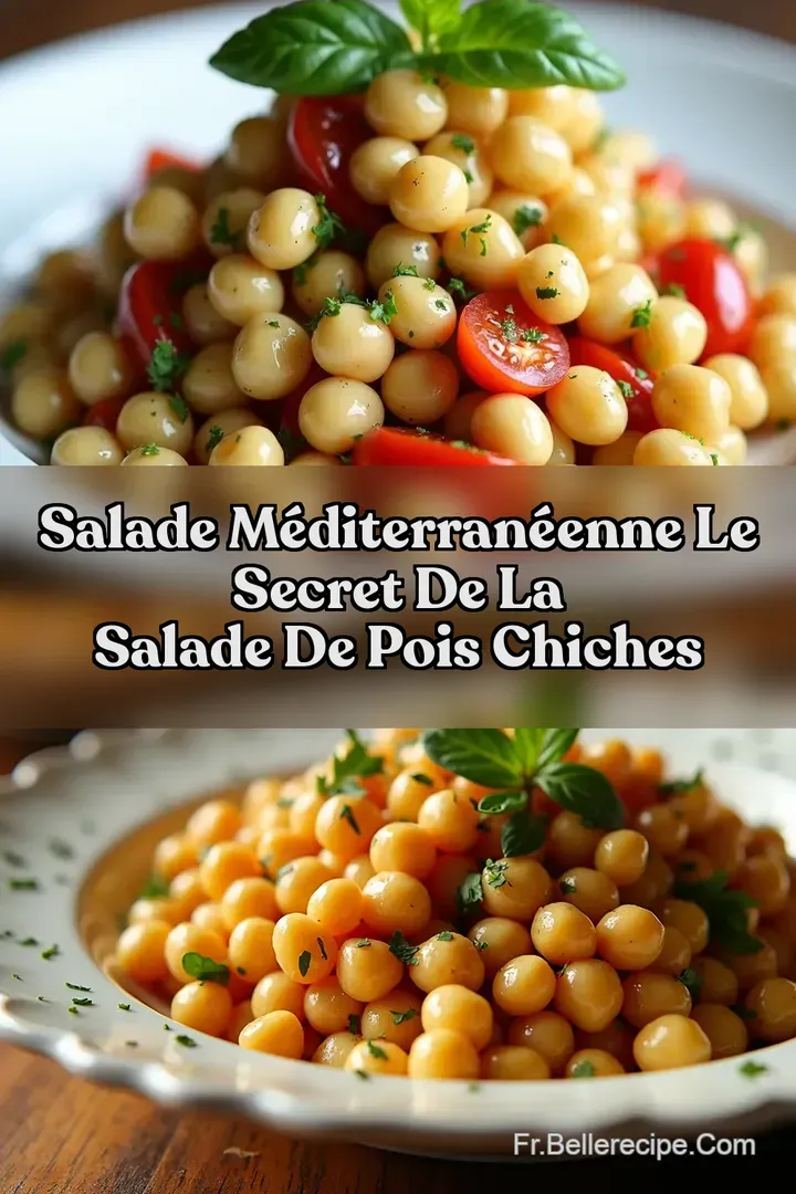Salade M&eacute;diterran&eacute;enne Le Secret de la Salade de Pois Chiches