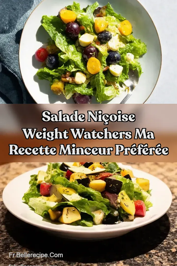 Salade Ni&ccedil;oise Weight Watchers Ma Recette Minceur Pr&eacute;f&eacute;r&eacute;e