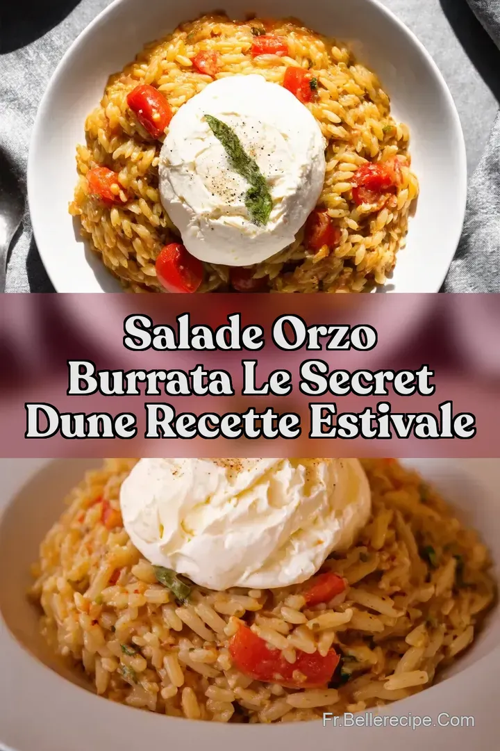 Salade Orzo Burrata Le Secret dune Recette Estivale