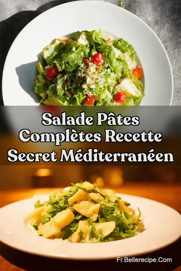 Salade P&acirc;tes Compl&egrave;tes Recette Secret M&eacute;diterran&eacute;en