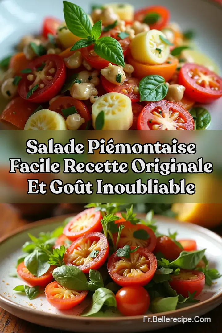 Salade Pi&eacute;montaise Facile Recette Originale et Go&ucirc;t Inoubliable