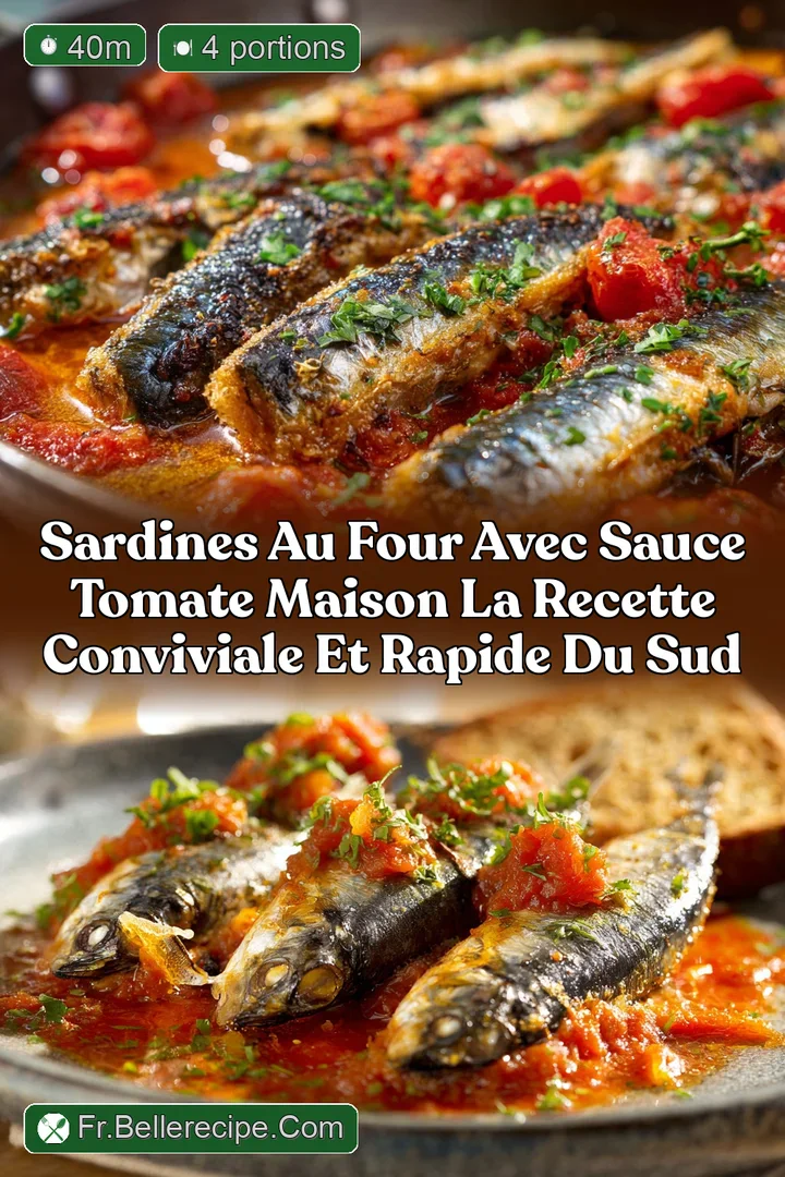 Sardines au Four avec Sauce Tomate Maison La recette conviviale et rapide du Sud