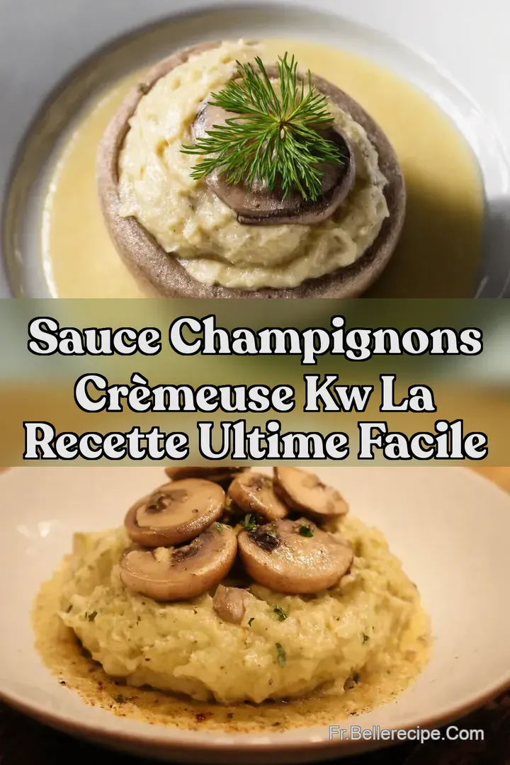 Sauce Champignons Cr&egrave;meuse kw La Recette Ultime Facile