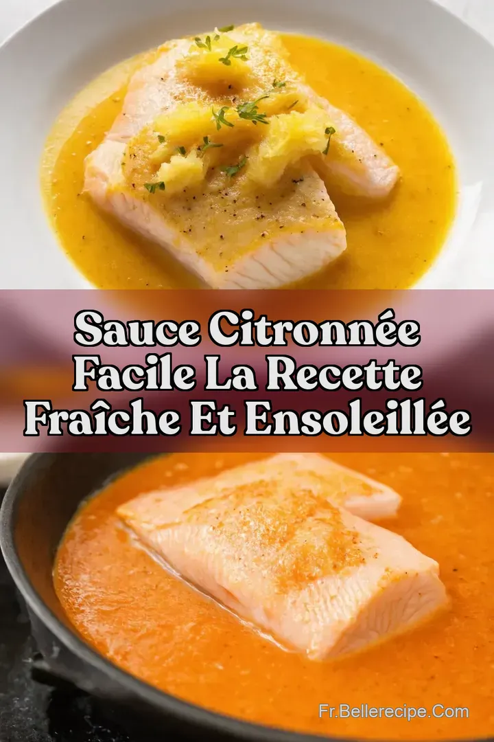 Sauce Citronn&eacute;e Facile La Recette Fra&icirc;che et Ensoleill&eacute;e