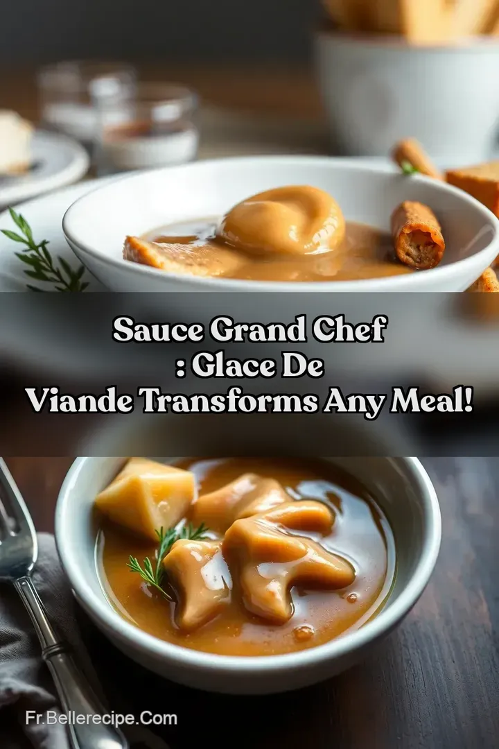 Sauce Grand Chef : Glace de Viande Transforms Any Meal!