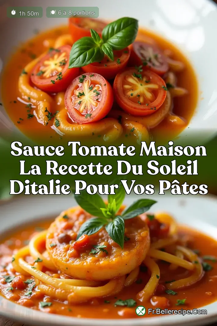 Sauce Tomate Maison La Recette du Soleil dItalie pour Vos P&acirc;tes