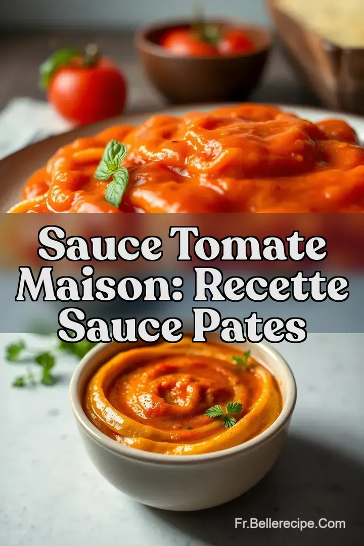 Sauce Tomate Maison: Recette Sauce Pates