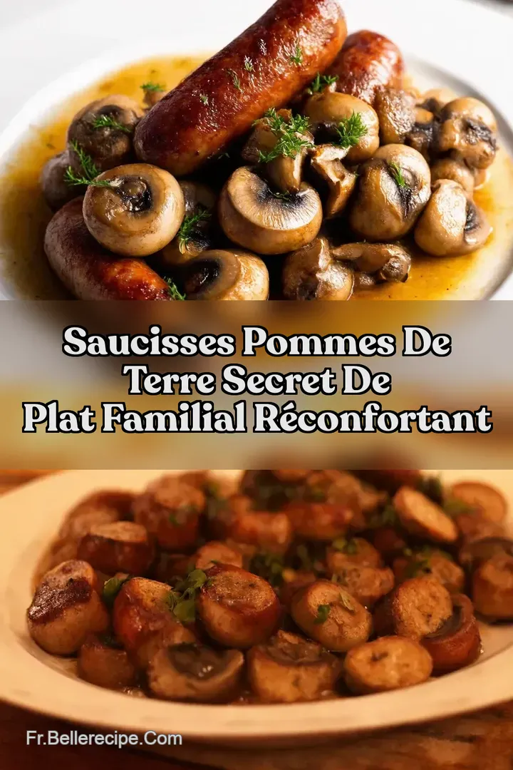 Saucisses Pommes de Terre Secret de Plat Familial R&eacute;confortant